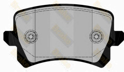 BRAKE ENGINEERING pa1862 -  Комплект тормозных колодок, дисковый тормоз